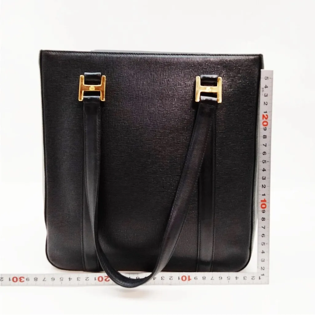 MCM Black Tote with Gold Accents EUC - Image 2