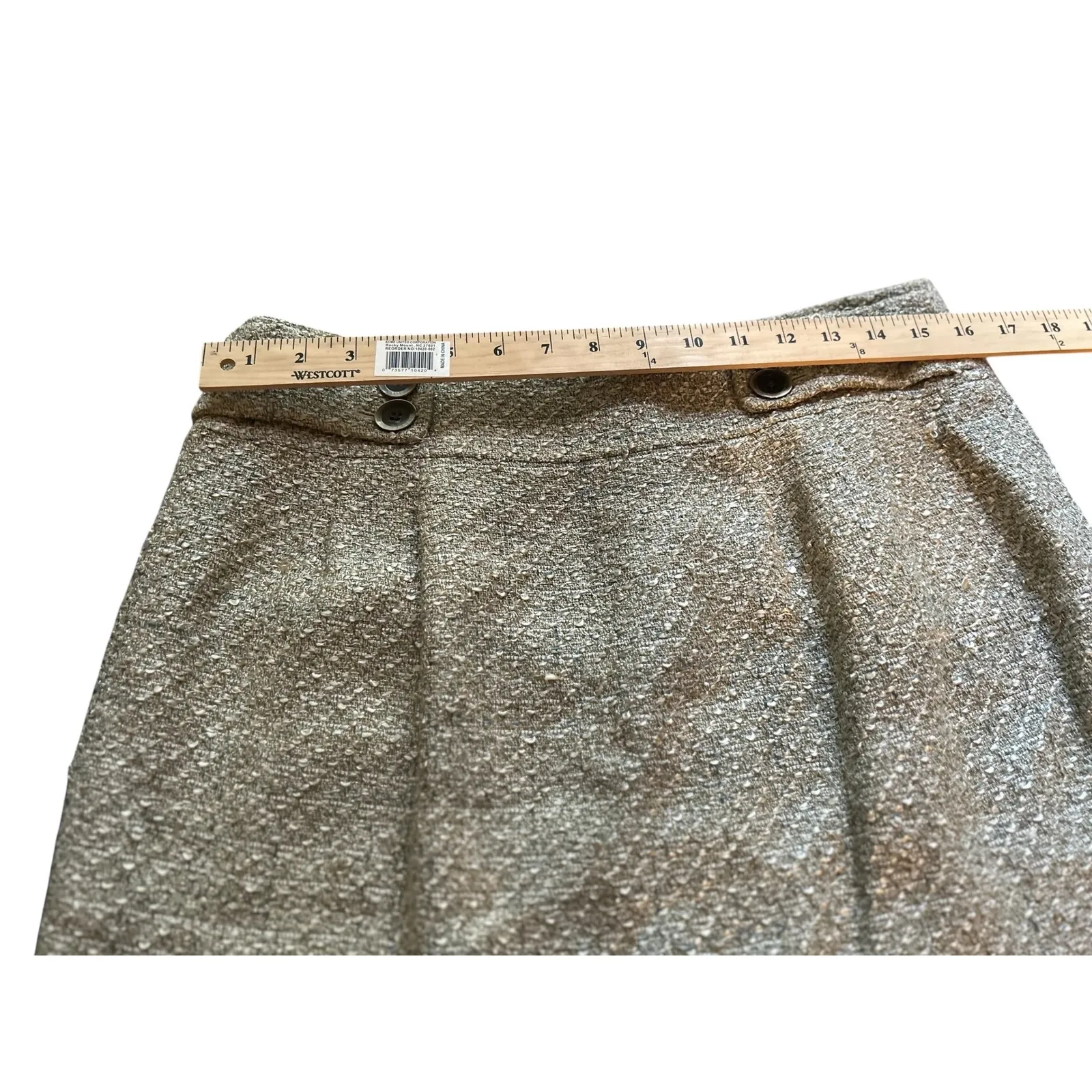 Classiques‎ Entier Skirt Suit Set Ruffle Jacket Metallic Gold Career - Image 5