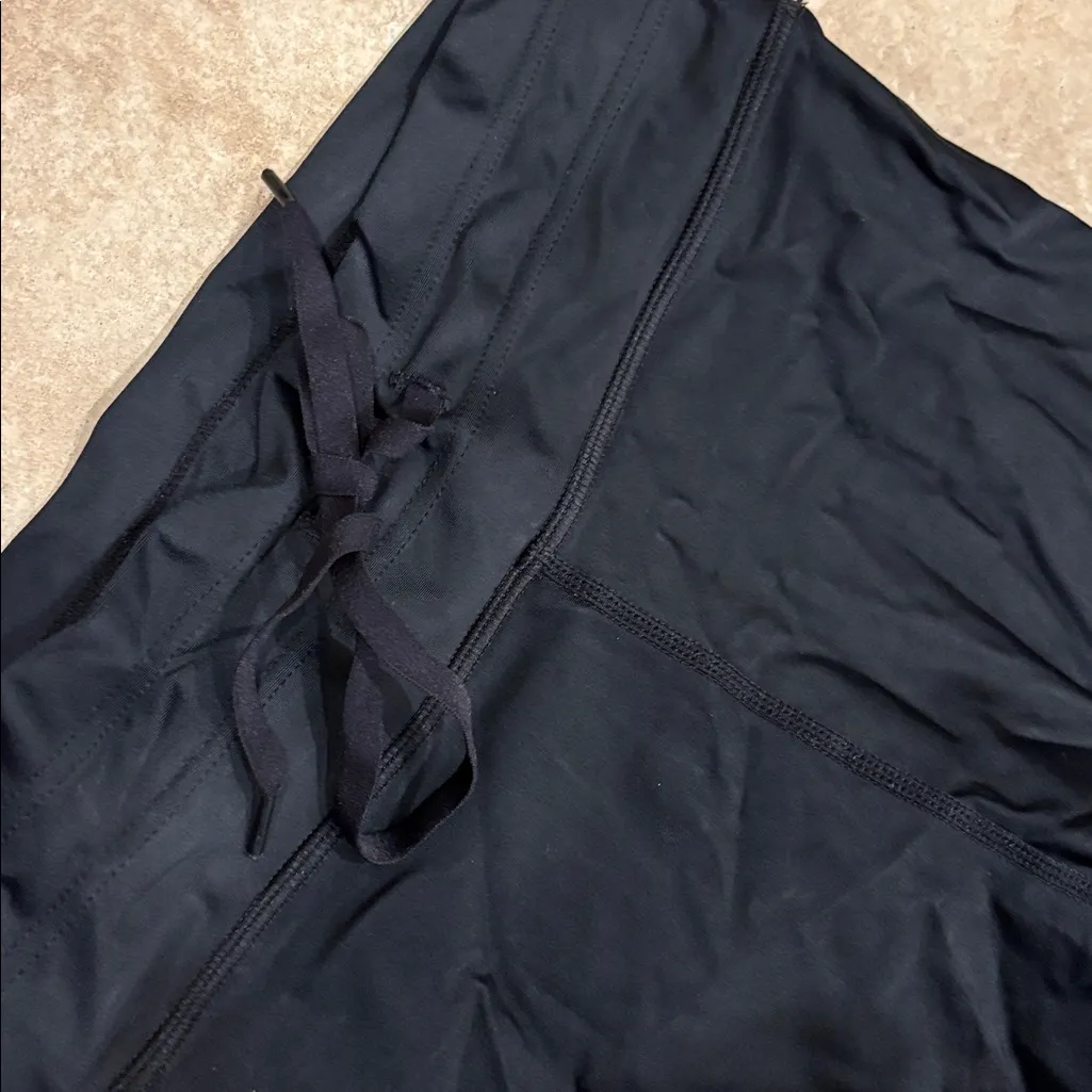 The Upside Black Crop High Rise Tie Waist Leggings - Image 2