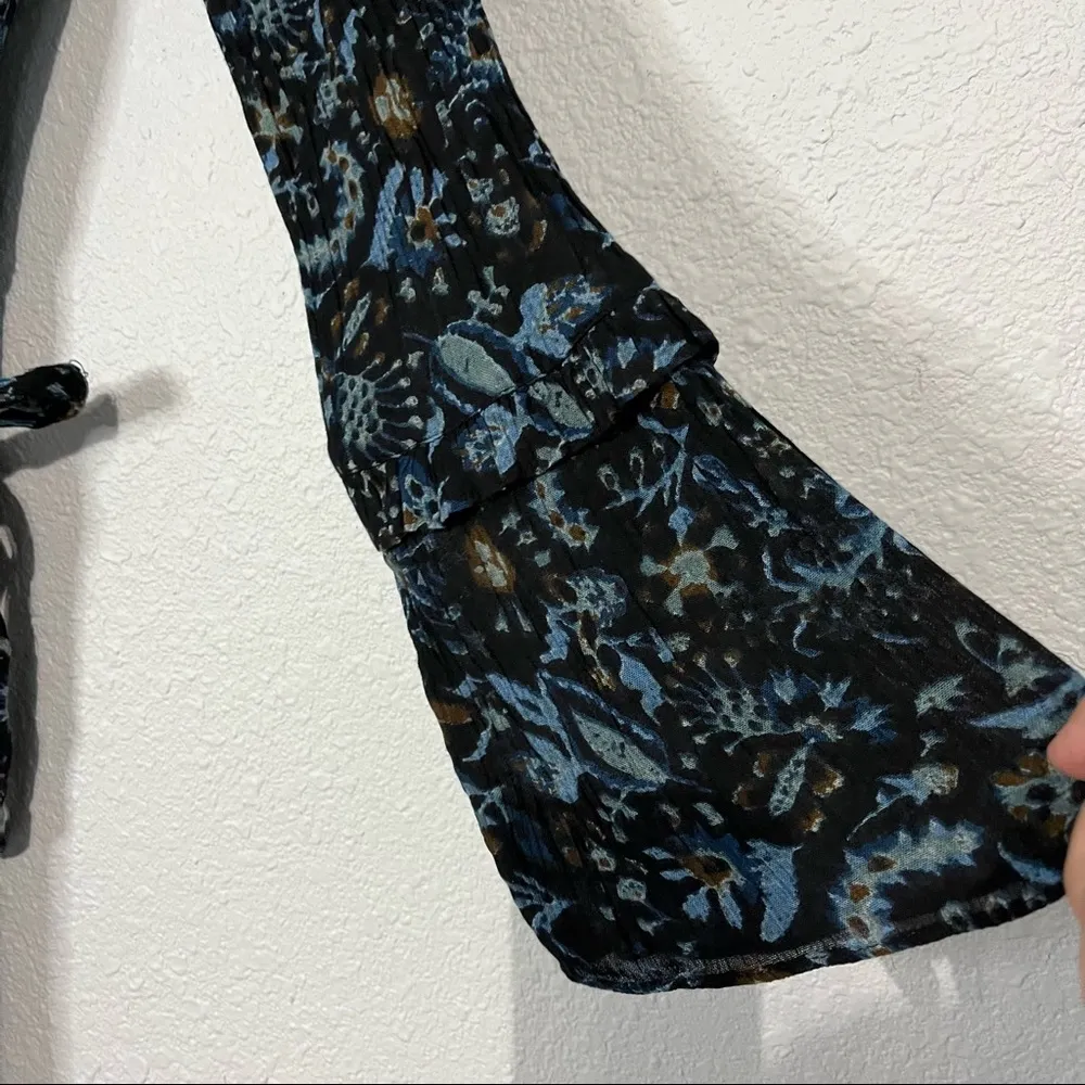 Urban Outfitters Emma Grace Floral Maxi Faux Wrap Dress Size Small - Image 8