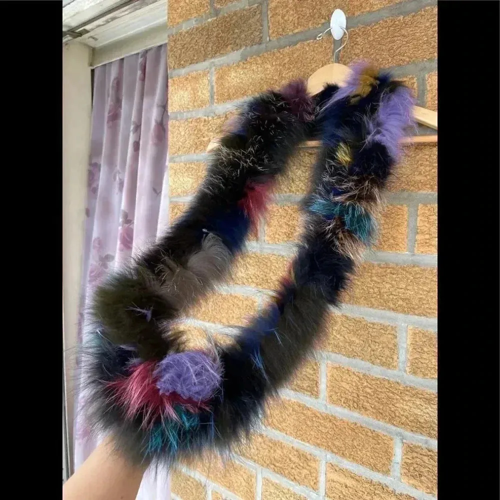 Volare new york real fur scarf Black - Image 8