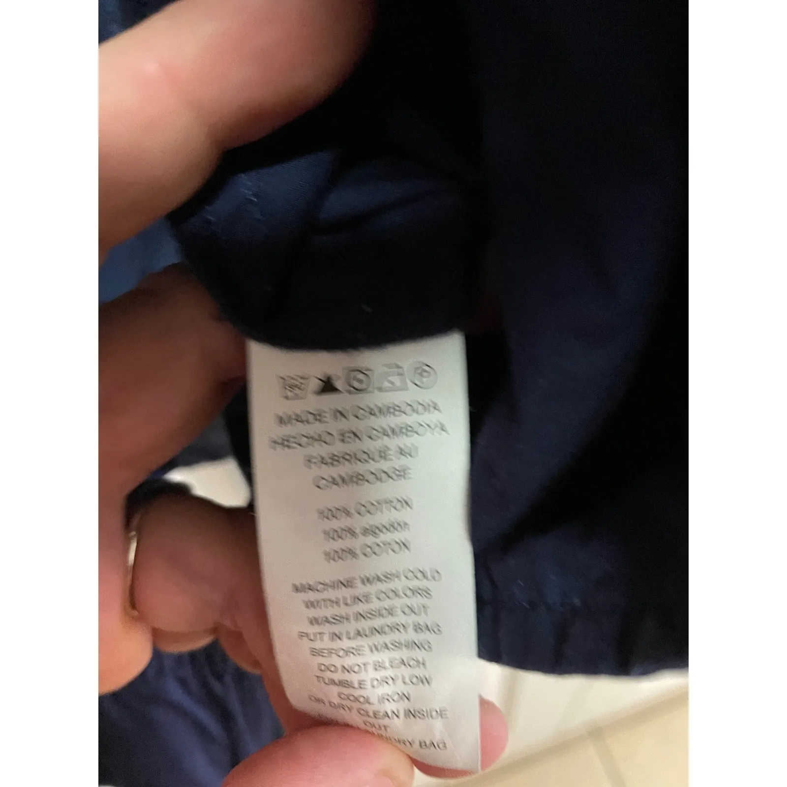 Michael Kors Navy Blue Hooded‎ Full Zip Jacket Lightweight Coat M Size M - Image 7