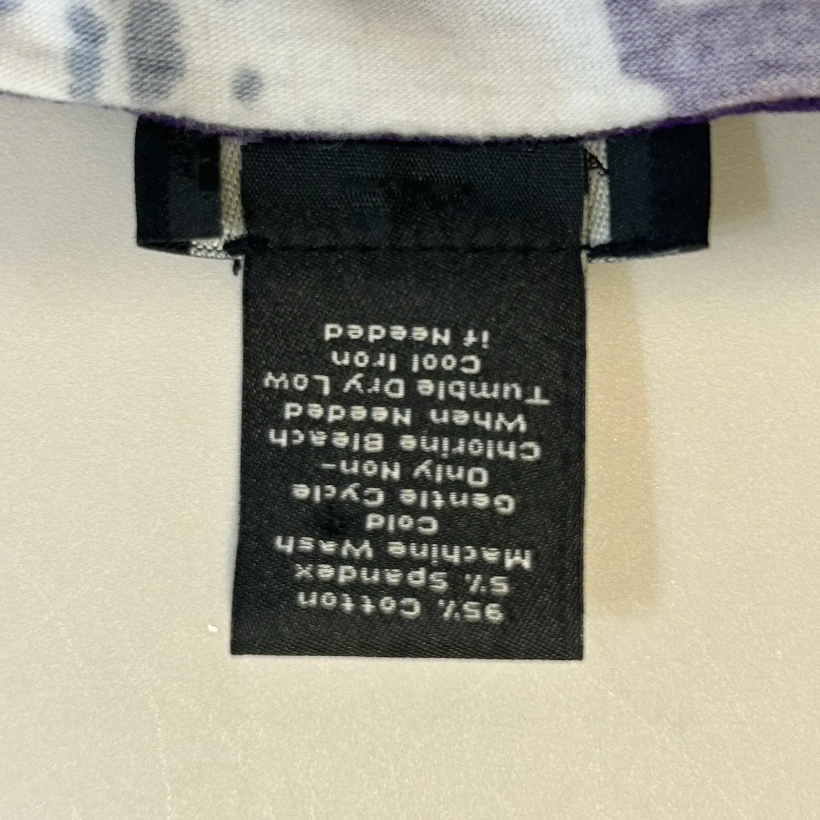 Ann Taylor Floral Knit Y2K Babydoll Top Sz M Cap‎ Sleeve Purple, Navy, Cream - Image 4