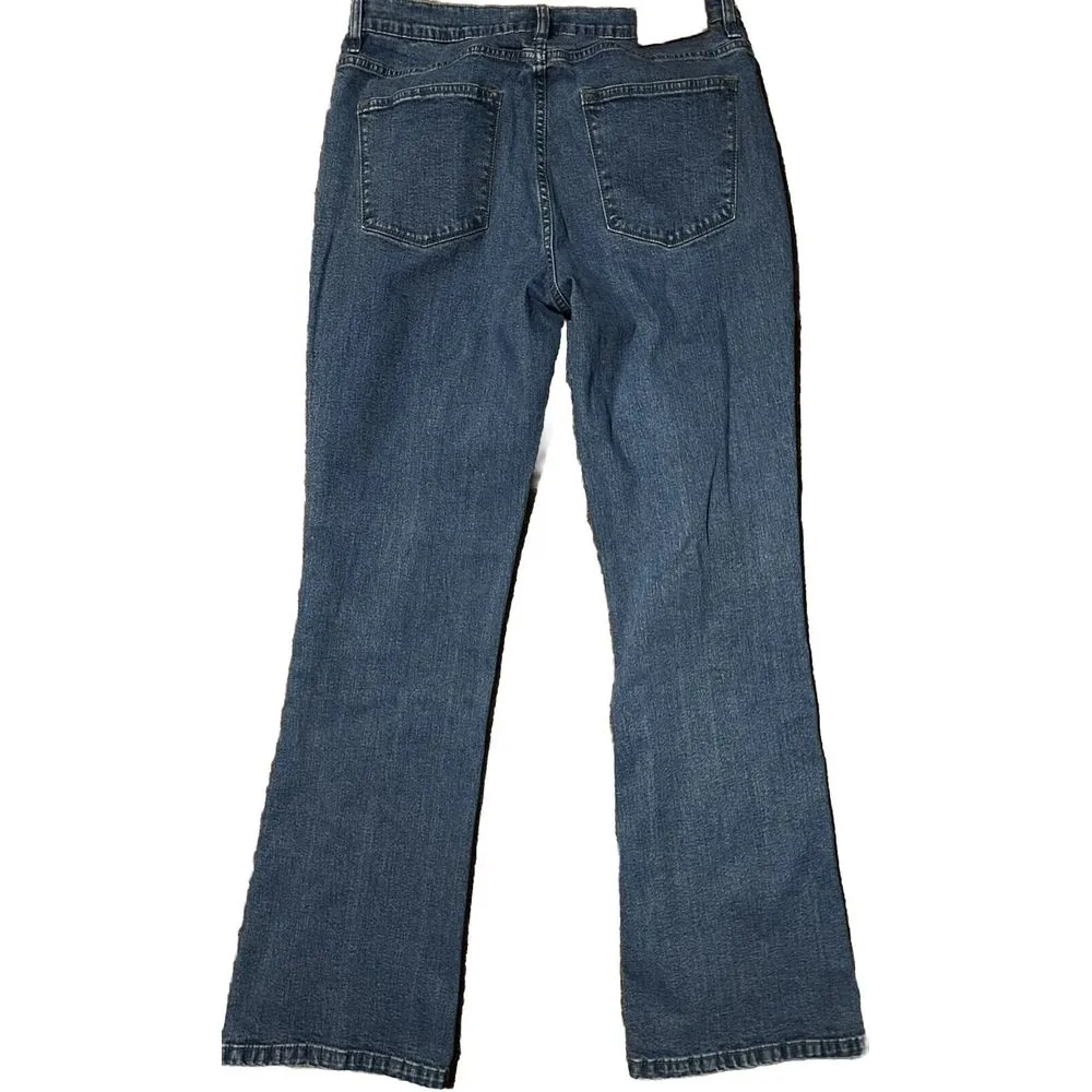 LRL Ralph Lauren Jeans Co Womens‎ 8 Blue Bootcut Mid Rise Dark Wash Denim - Image 3