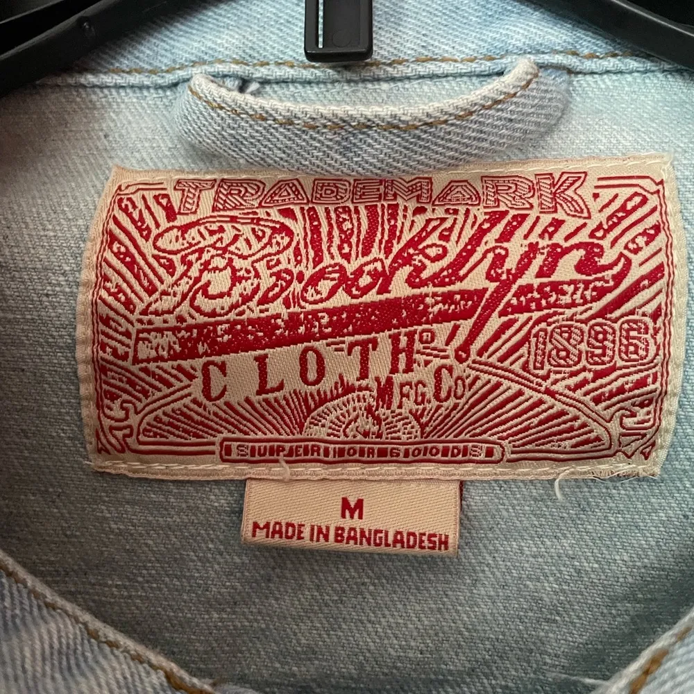 Brooklyn Cloth Co Hand Painted Scooby Doo“ Fred Jones” Distressed Denim Jacket-M - Image 5