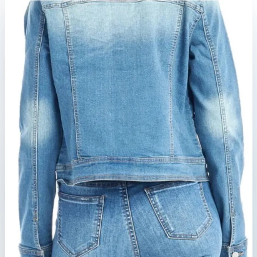 Ci Sono Women's Blue Denim Jacket,Size S - Image 5