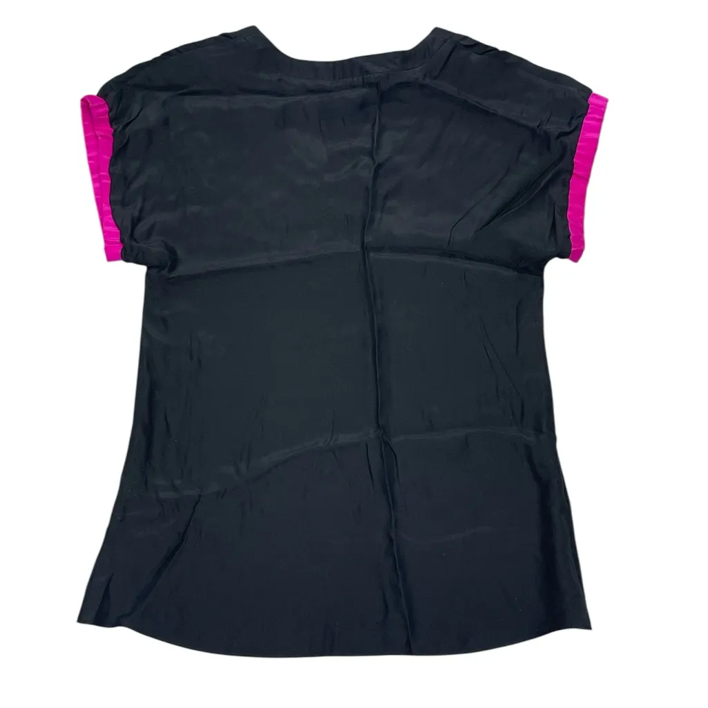 Kimberly Taylor Black and Pink Silk V - Image 2