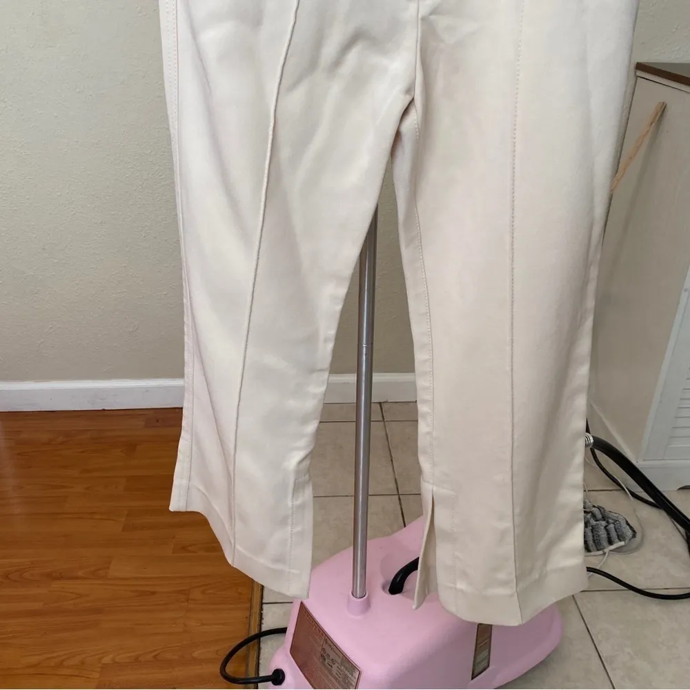 3.1 PHILLIP LIM tailored slit twill flare pants‎ structured cream off white sz 2 - Image 12