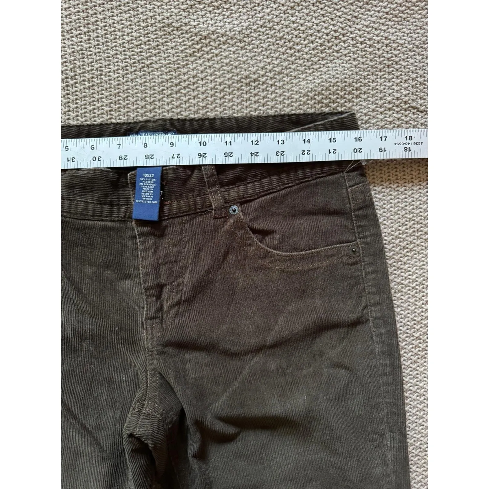 Polo Jeans Ralph Lauren Women's Company Corduroy Pants Brown‎ Size 32 Brown - Image 7