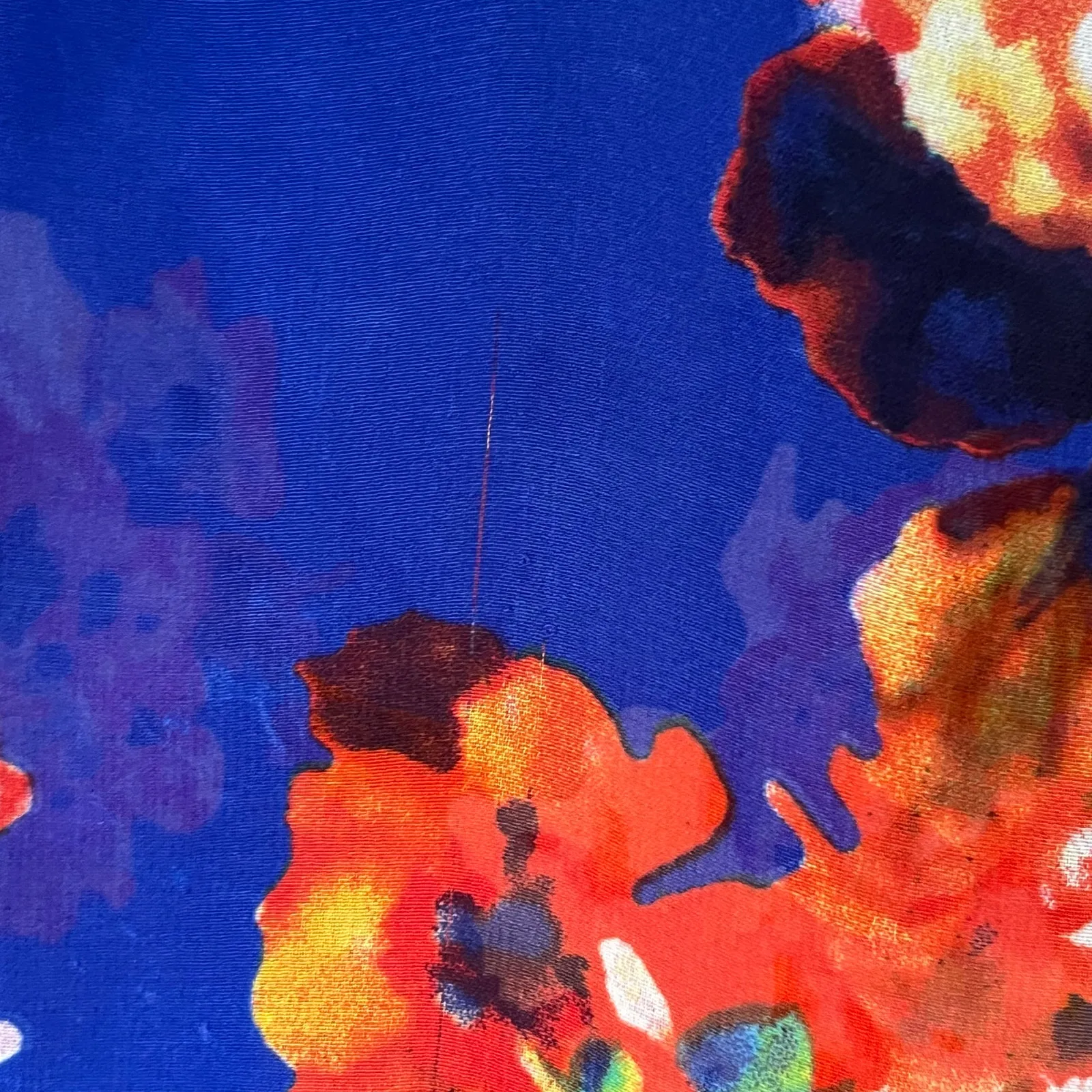 Daniel Rainn Blue Floral Sheer Tank Top Size Large - Image 6