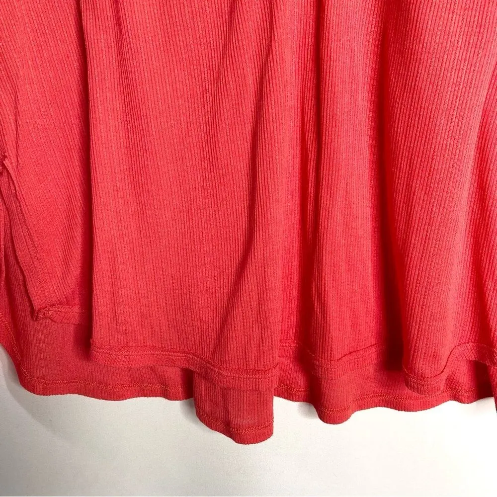 Free People Lola Long Sleeve Top Rose Crimson Small - Image 7