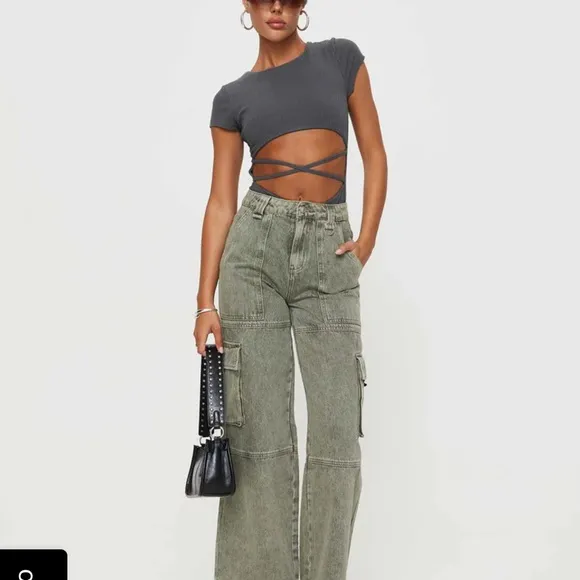 Princess‎ Polly NWT NICOLA BODYSUIT SLATE size 4 - Image 3