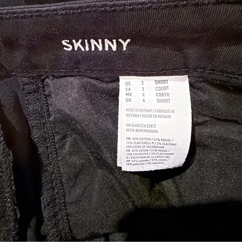 American Eagle Super Stretch Skinny Low Mid Rise Ankle Jeans Sz 2 Short 26.5"‎ - Image 4