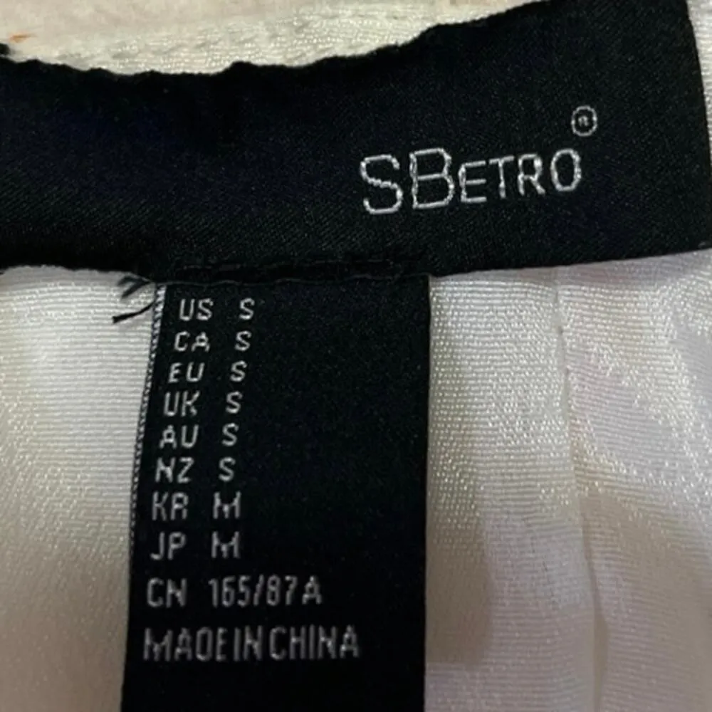 SBetro White Ruffle Tiered Sleeveless Boho Camisole Cami Mini A Line Dress Sz S - Image 7