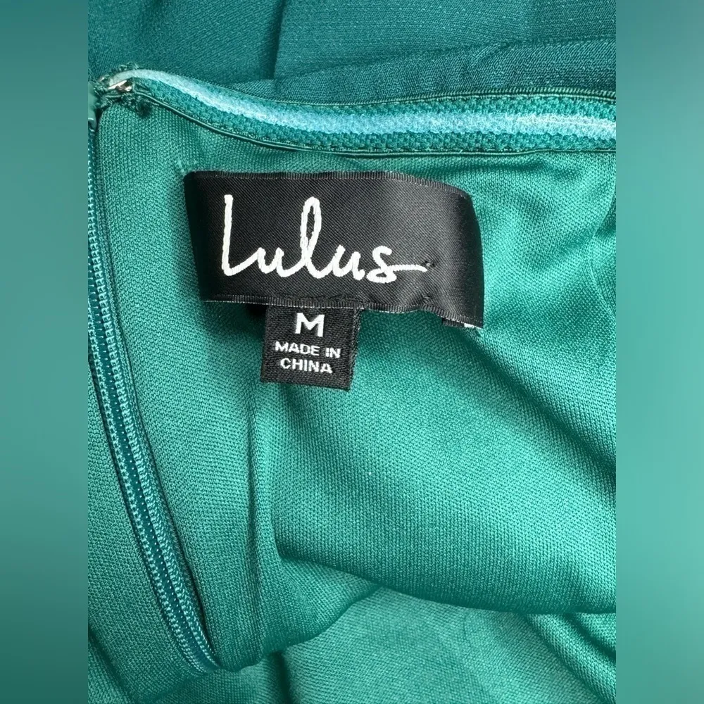 Lulus Lots of Love Emerald Green Strapless Midi Dress Size Medium - Image 9
