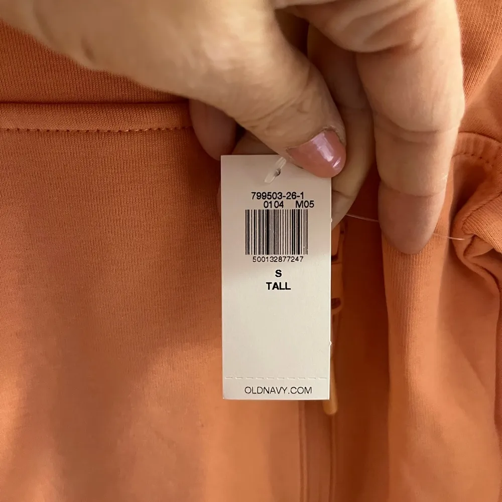 Old Navy  Women's Orange Quarter-Zip Pullover s tall dynamic fleece - Image 2