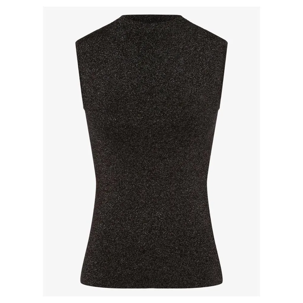 Hugo Boss Friedy Top in Black Sparkle - Image 2
