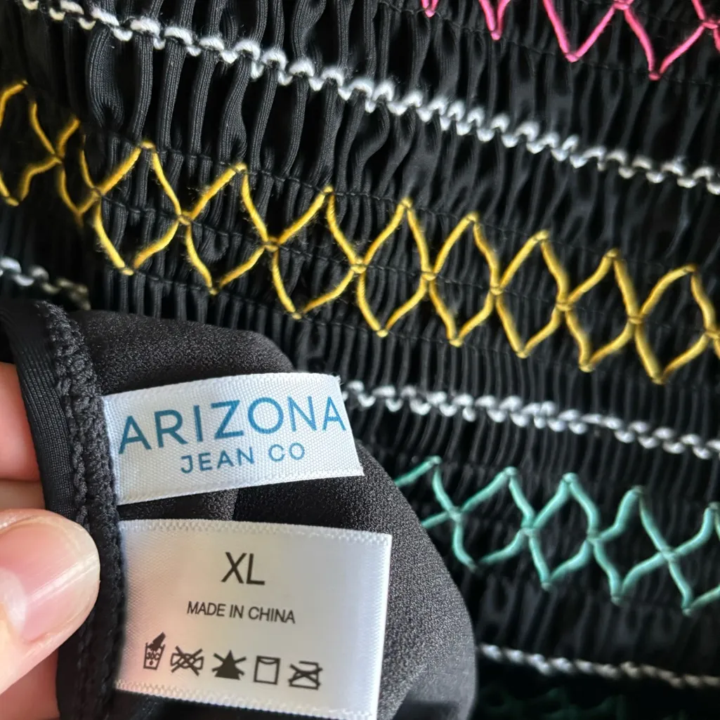 OBlack Multicolor Swimsuit one piece - Image 4