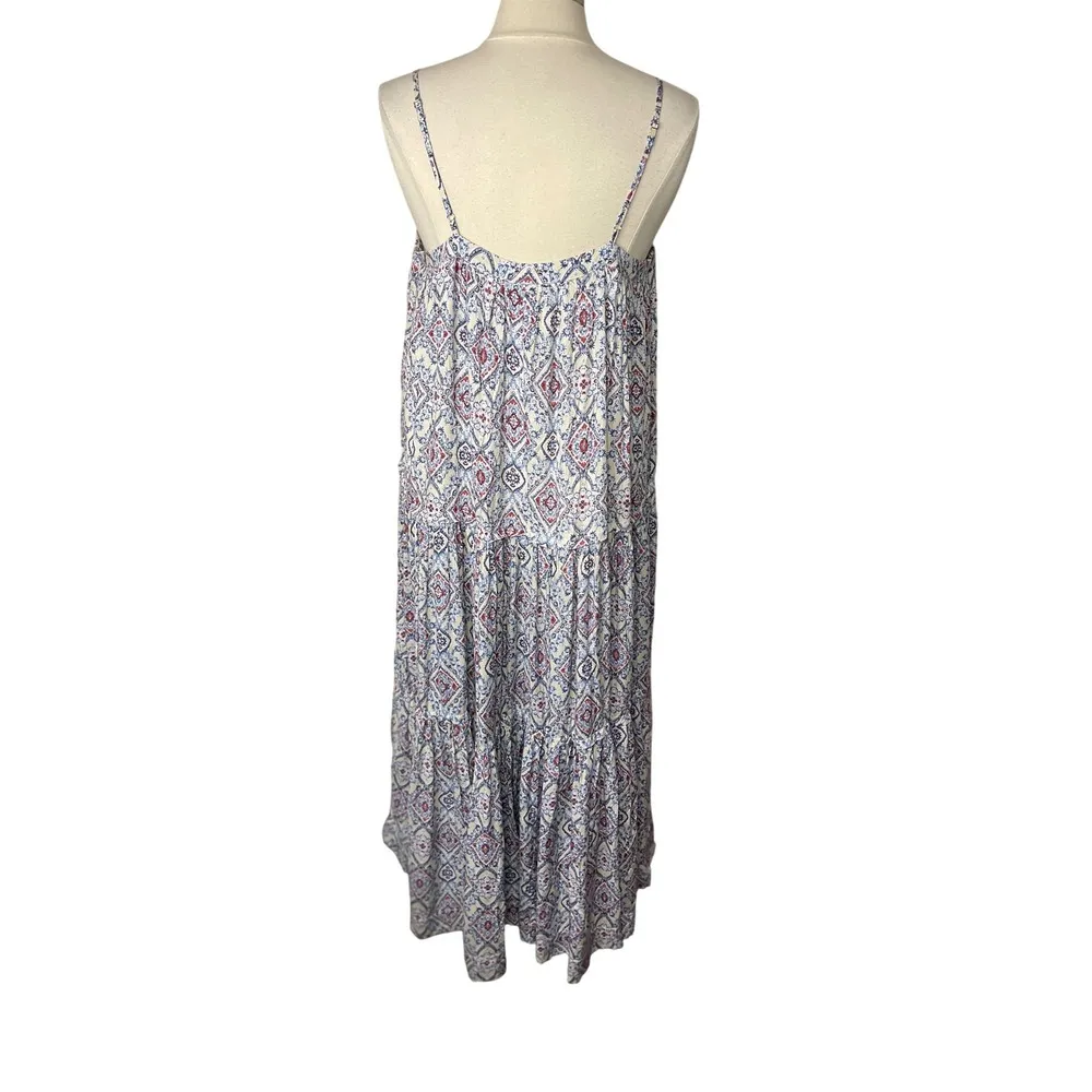 NEW‼️HERSY Tiered Maxi Dress‎ with Adjustable Spaghetti Straps, LARGE Tan - Image 4