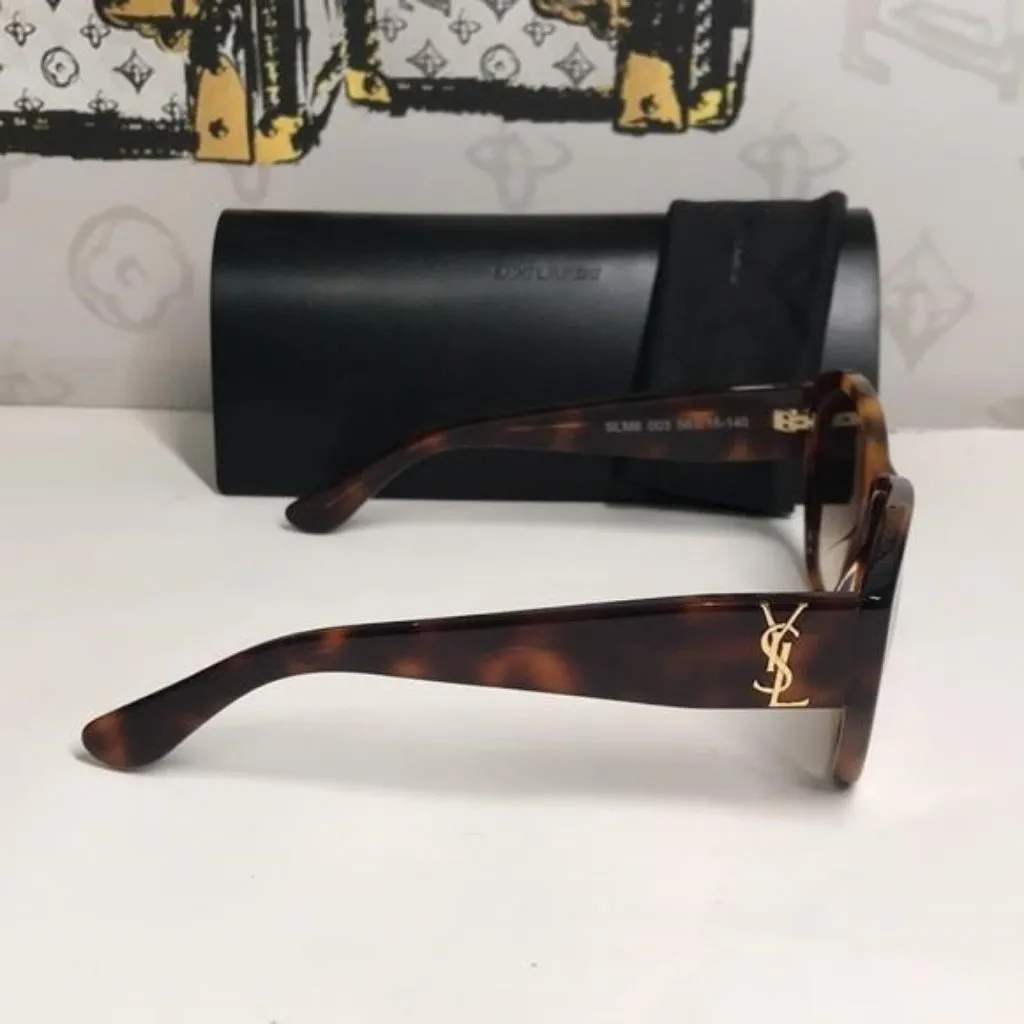 New Authentic Saint Laurent Havana SLM8 003 Sunglasses - Image 9