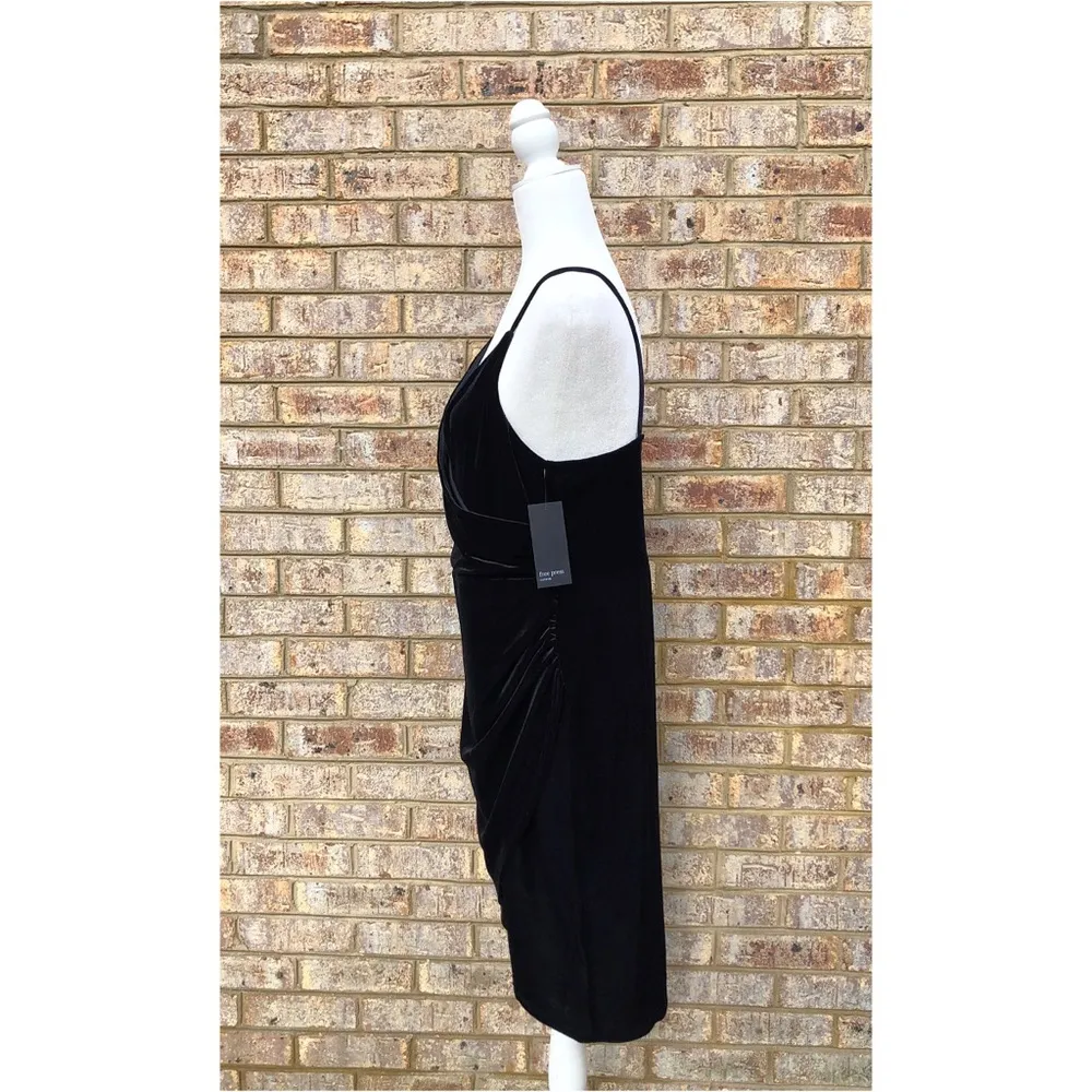 NWT Free Press Black Velour Wrap Dress - Image 7