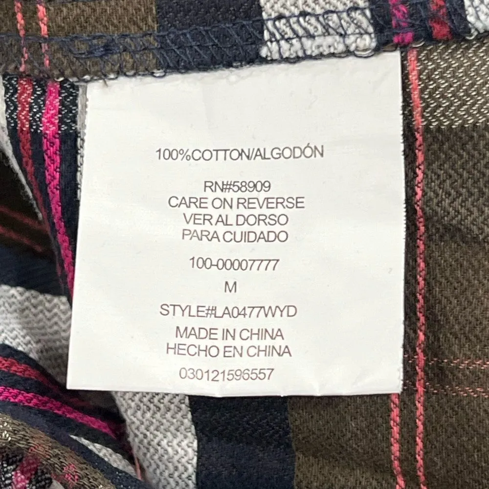 Gibson Latimer Plaid Long Sleeve Button Up Shirt Women’s Medium - Image 3