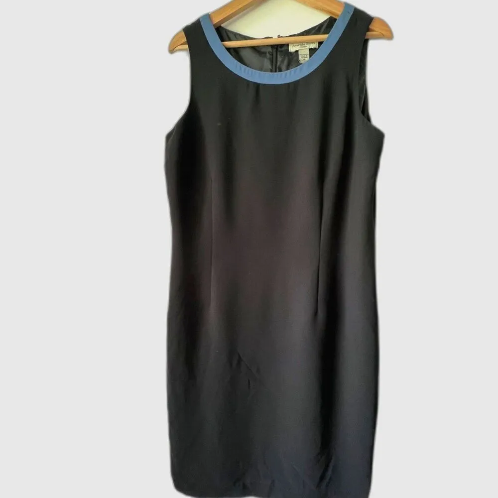 Amanda Smith Dresses Women plus dress mini black white sleeveless casual Size14. - Image 2