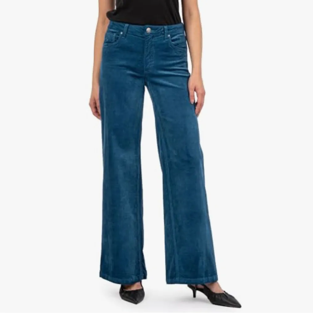 NWT KUT FROM THE KLOTH X Nordstrom high rise wide leg jean in teal blue 16 - Image 5