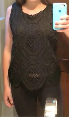 Xhilaration Floral Lace Tank - Image 4