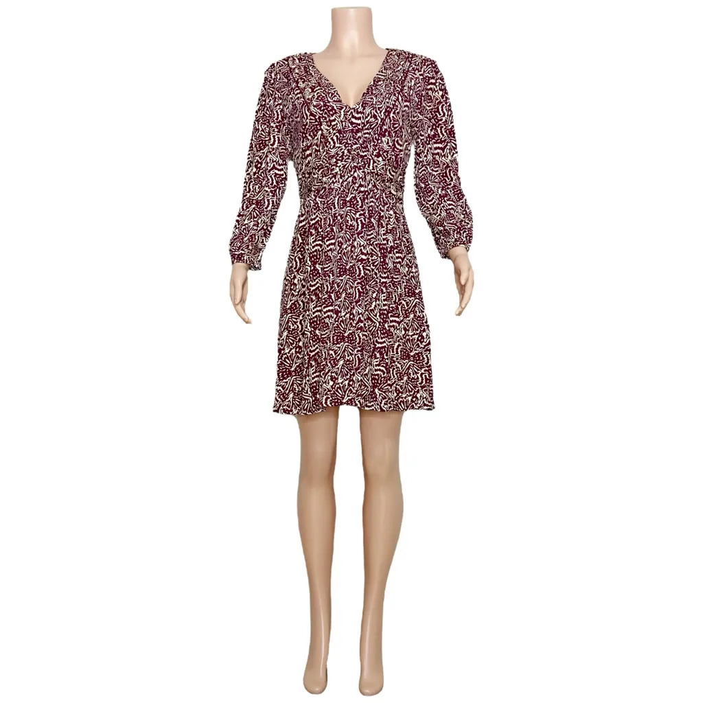 BA&SH Lia Dress, Raisin, 2/Medium - Image 10
