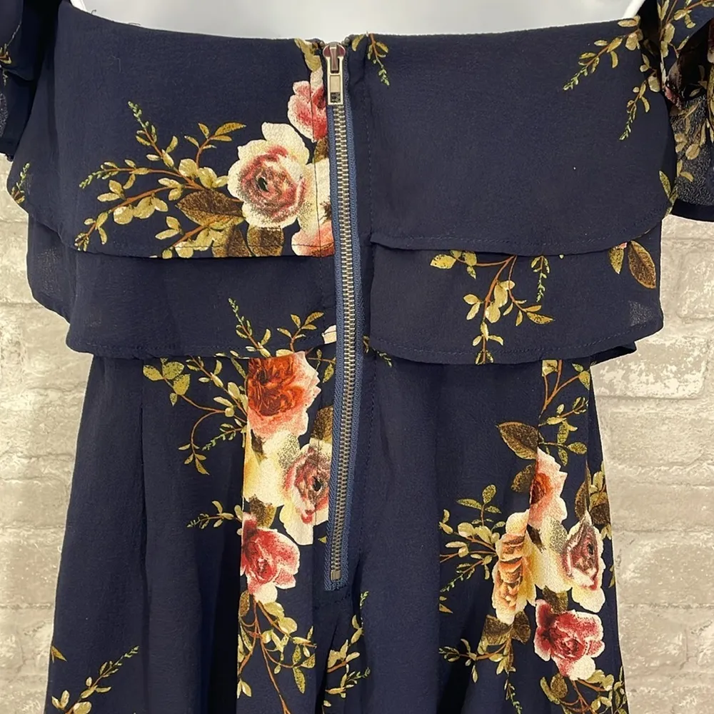 LF  Rumor Boutique Layered Floral Romper - Image 5