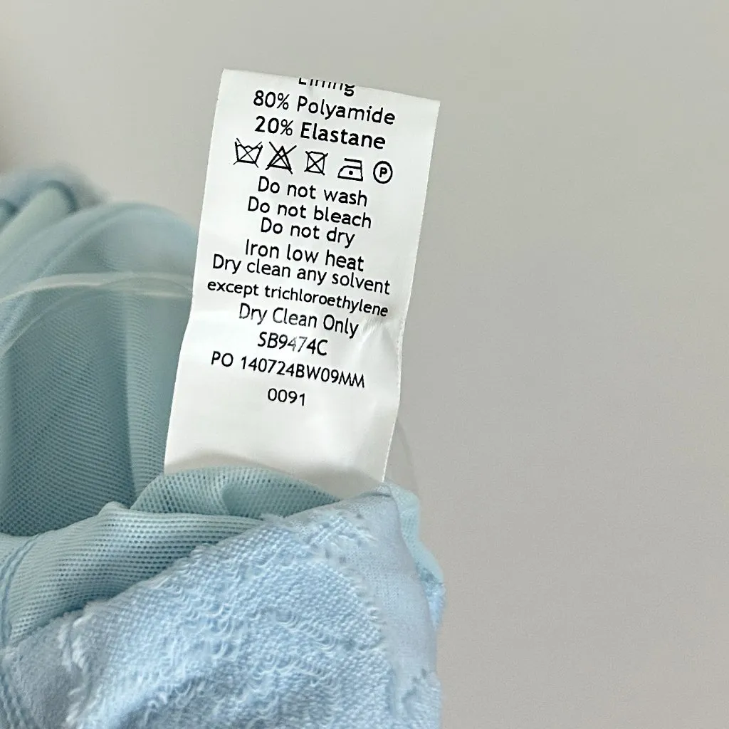 HOUSE OF CB Cesca Floral Ruched High-Low Corset Dress in Skyride Size X-Small - Image 9