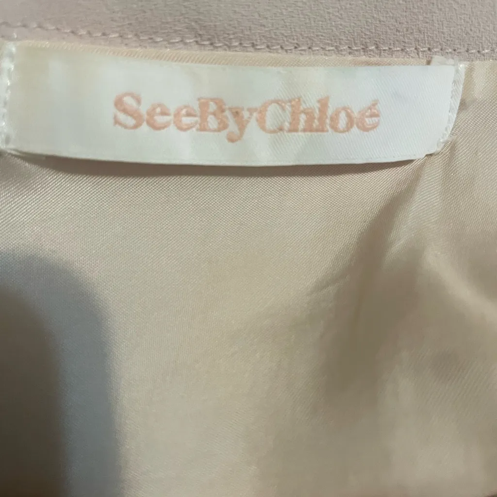 See By Chloe Cream Mini Dress - Image 7