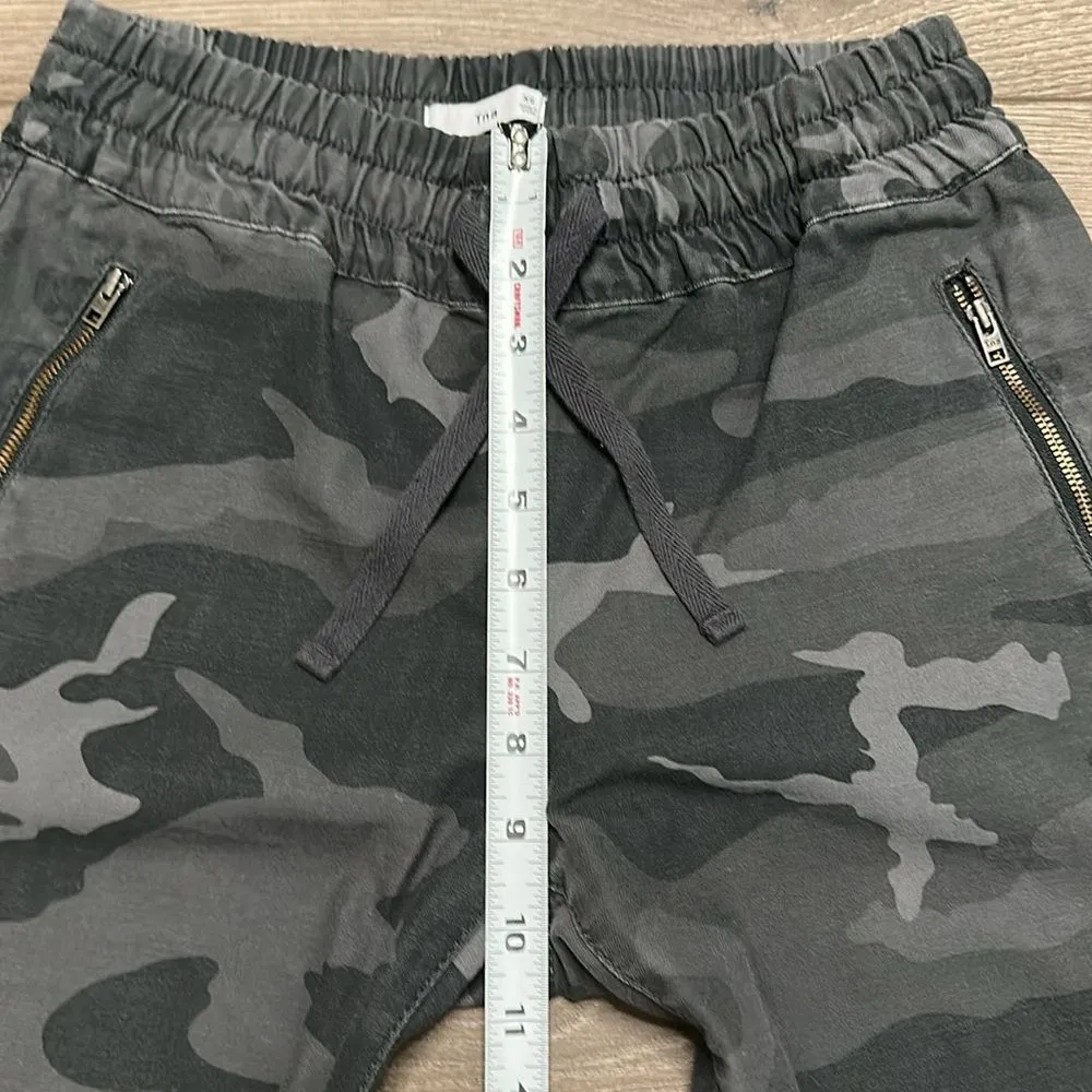 TNA By Aritzia Alix Gray Green Camo Mid Rise Jogger Pants Size‎ XS - Image 9
