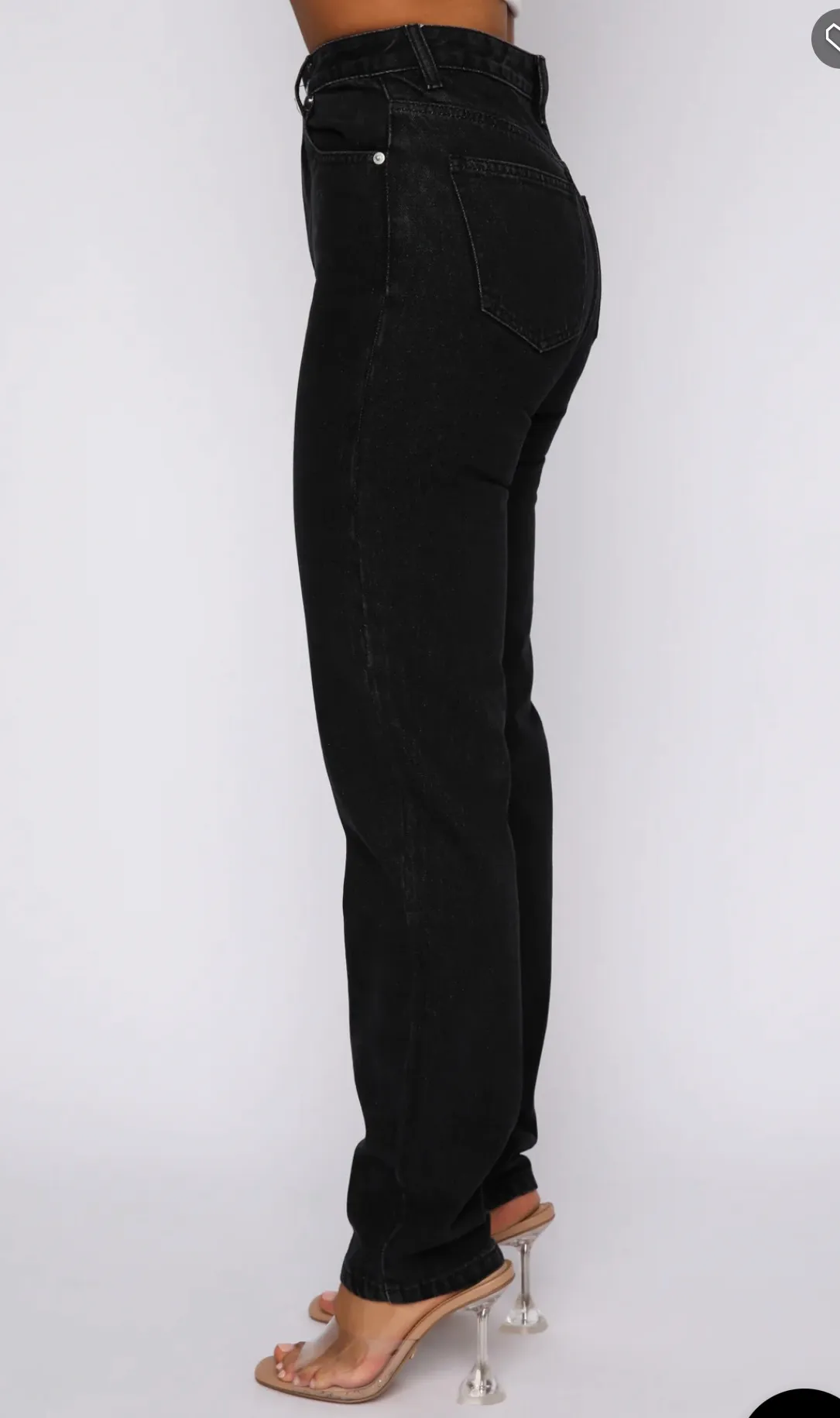 Who’s That Girl Straight Black Jean - Image 4