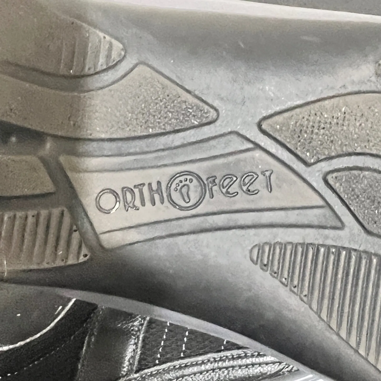 Orthofeet Women's Black Comfort Strap Sneakers Shoes Size 7.5 Medium Casual - Image 8