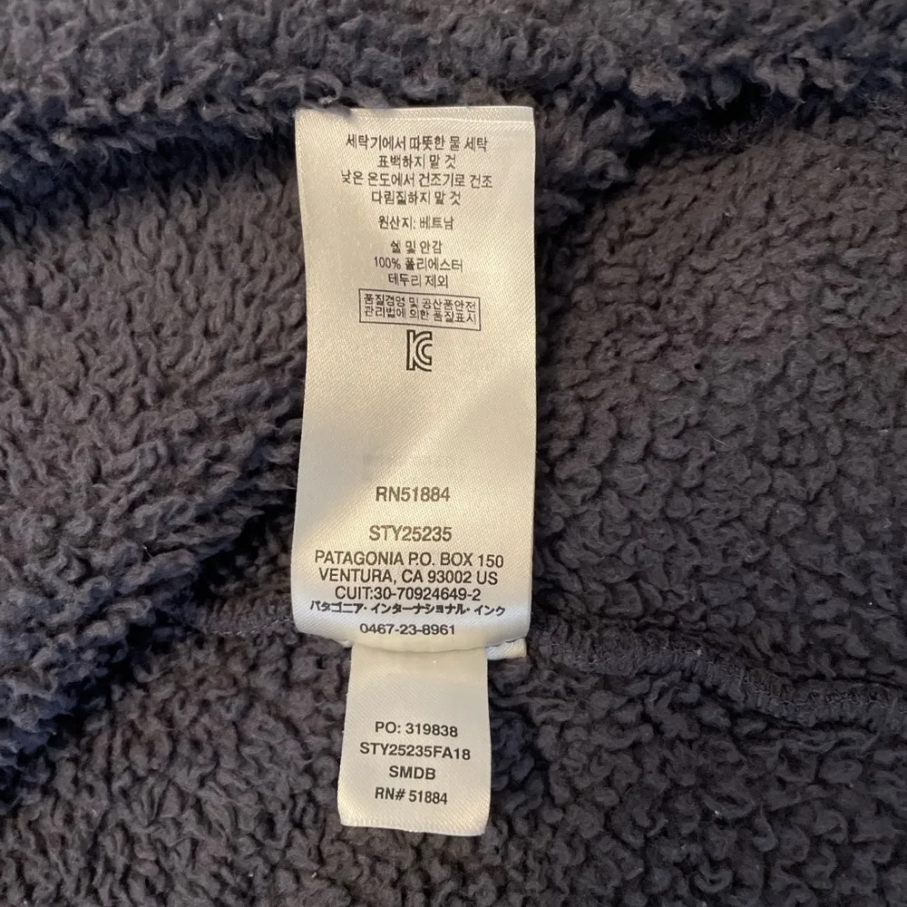 PATAGONIA Women's Los Gatos 1/4-Zip Fleece Pullover in Smolder Blue Size M - Image 6