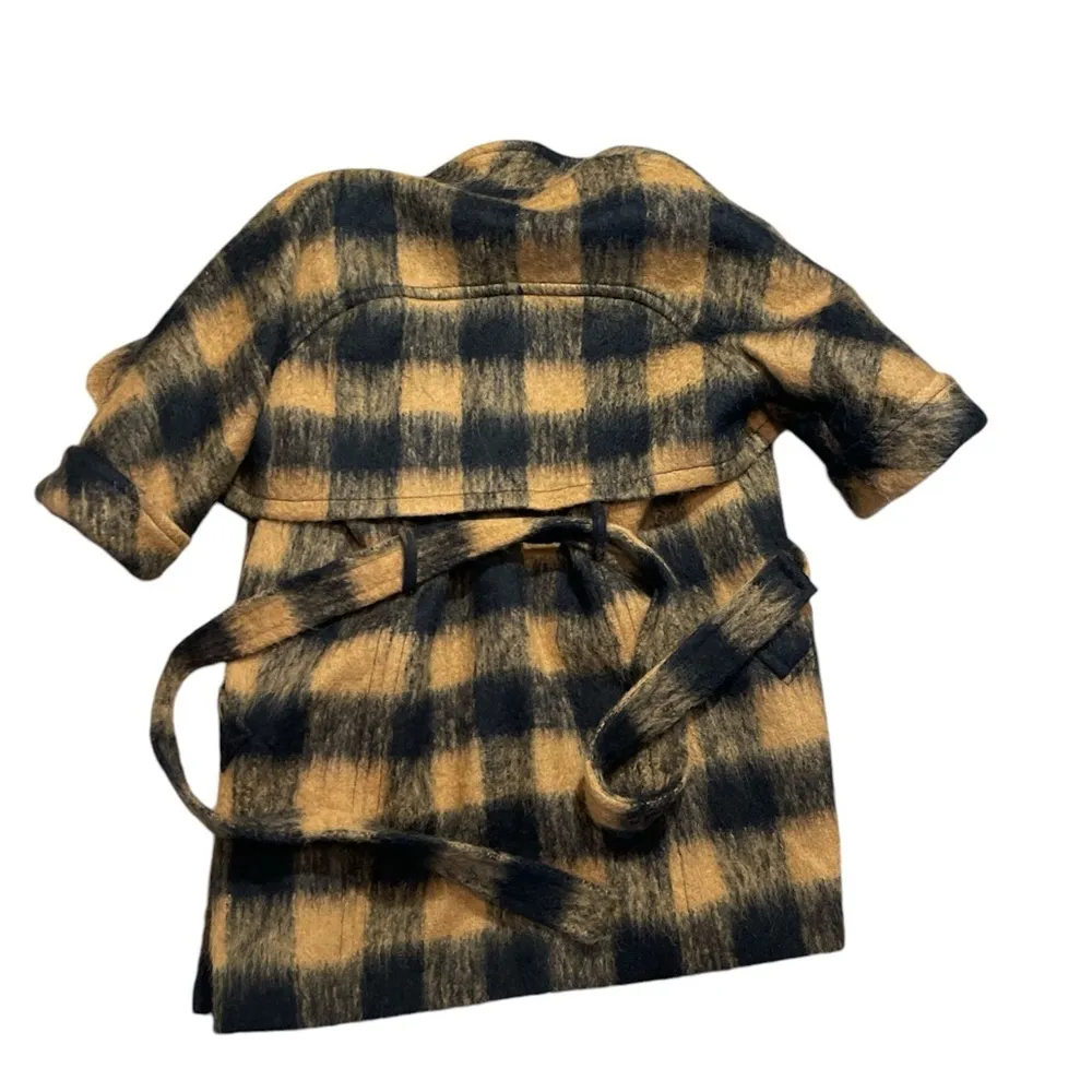 Juicy Couture Coat Jacket XS Plaid Belted 3/4 Sleeve Glaze Chelsea Womens - Image 9