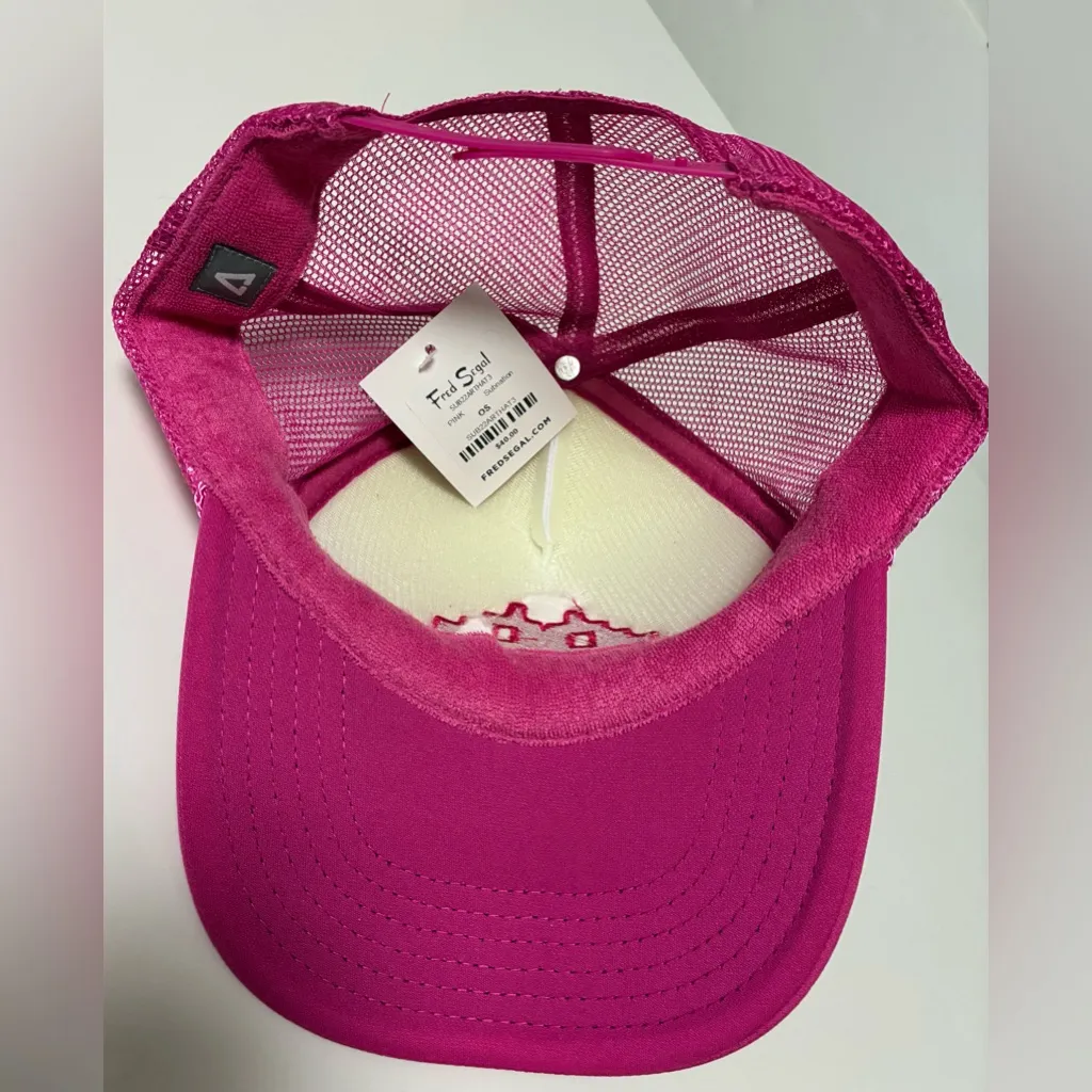 Fred Segal Pink and White Trucker Hat - Image 3