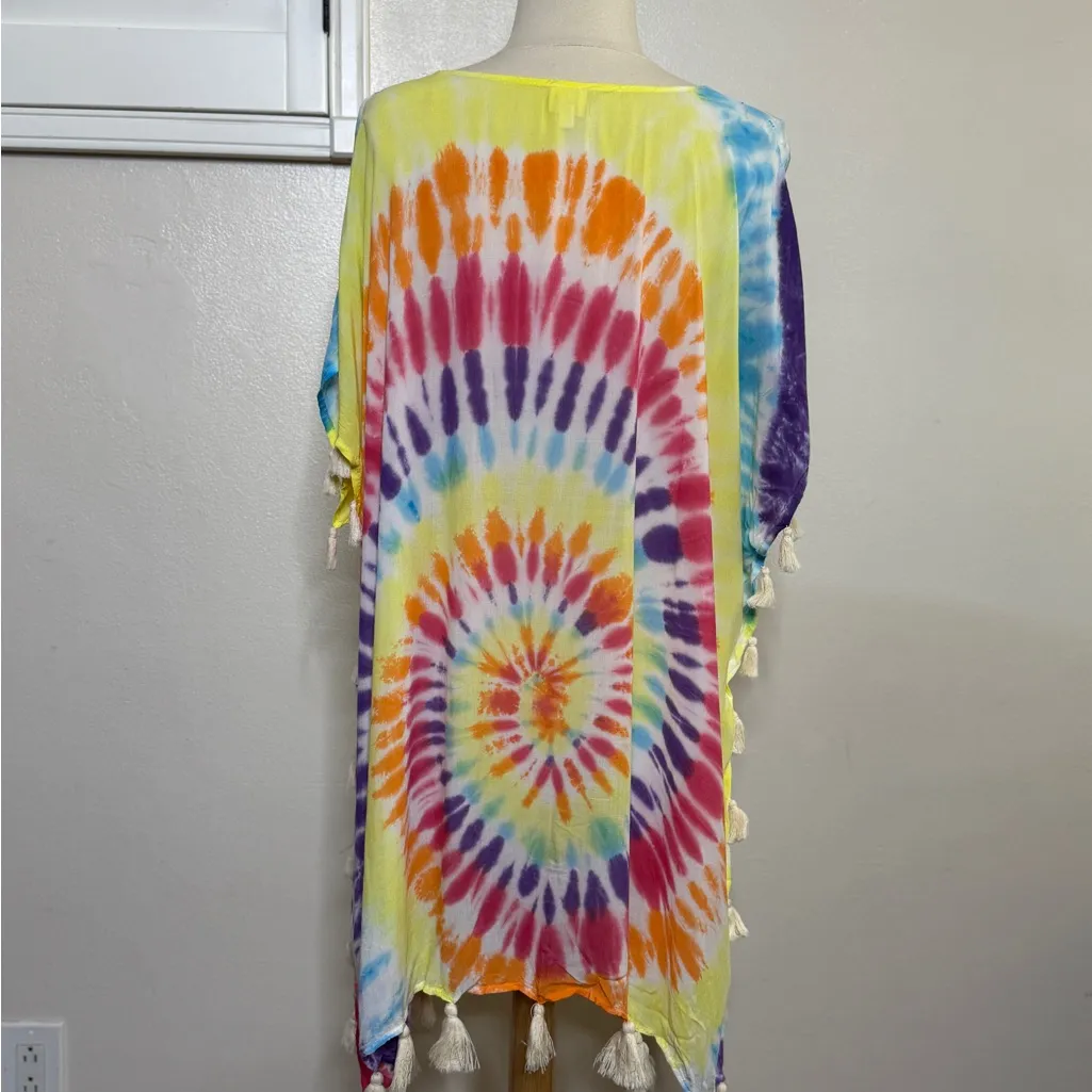 Surf Gypsy  Multicolor Tie-Dye Tunic - Image 2