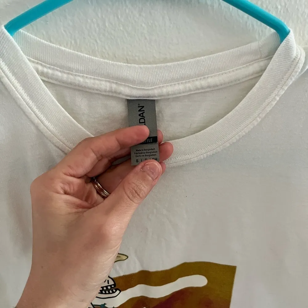 Marlboro Cowboy Killer Skeleton White T Shirt Size Small - Image 7