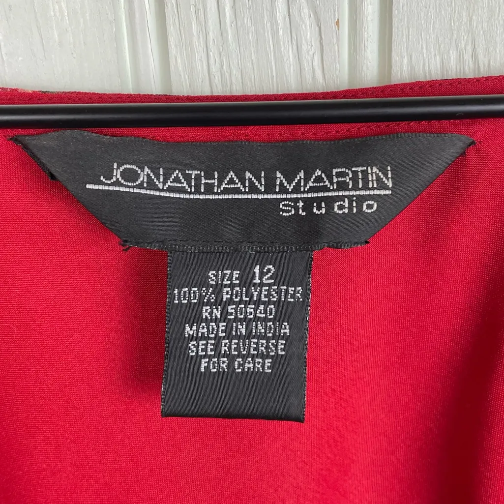 Vintage Jonathan Martin Studio Y2K Skirt & Blouse Set Size 12 Fairycore Boho Red - Image 10