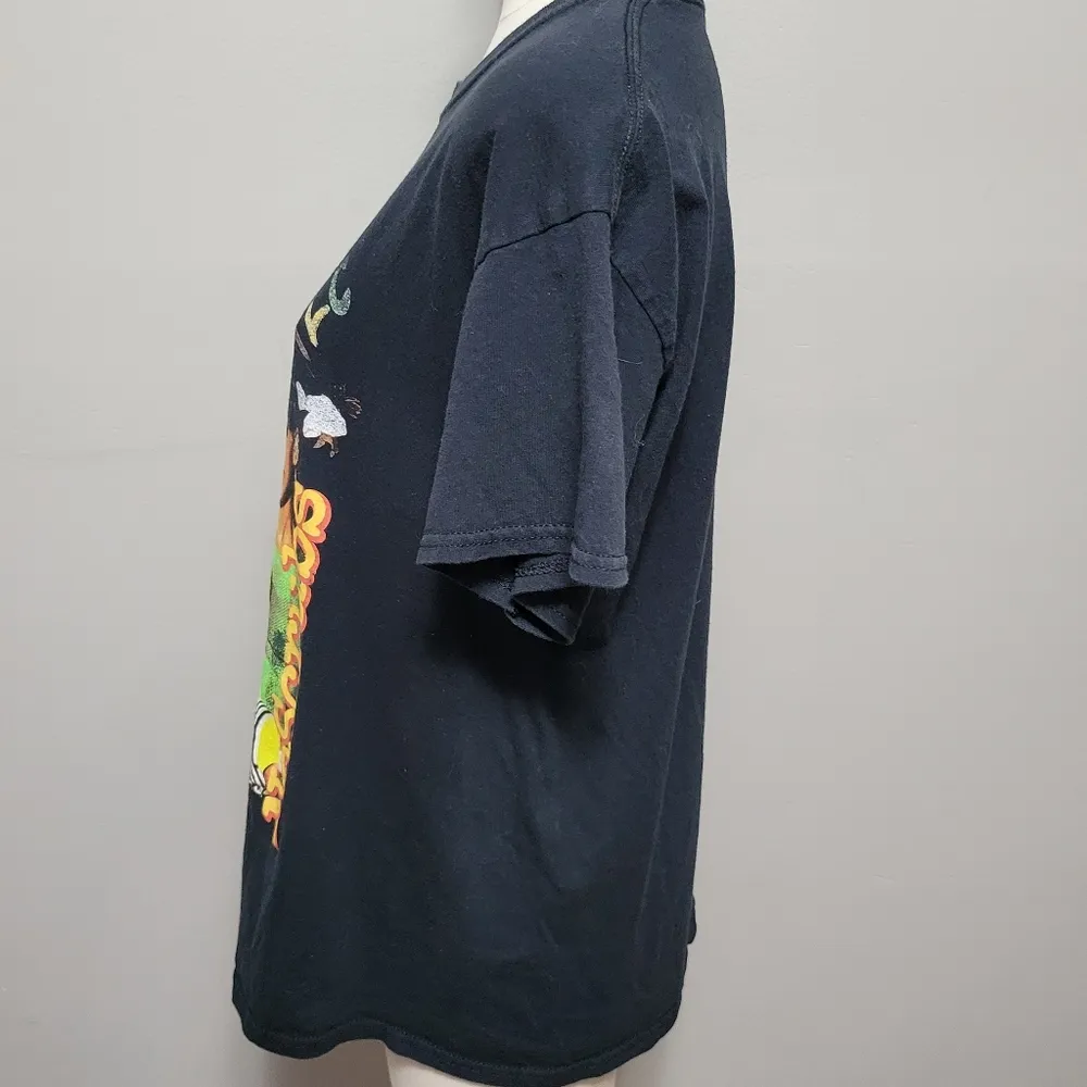 TLC 90s/y2k black neon graphic band tee size large unisex - Image 4