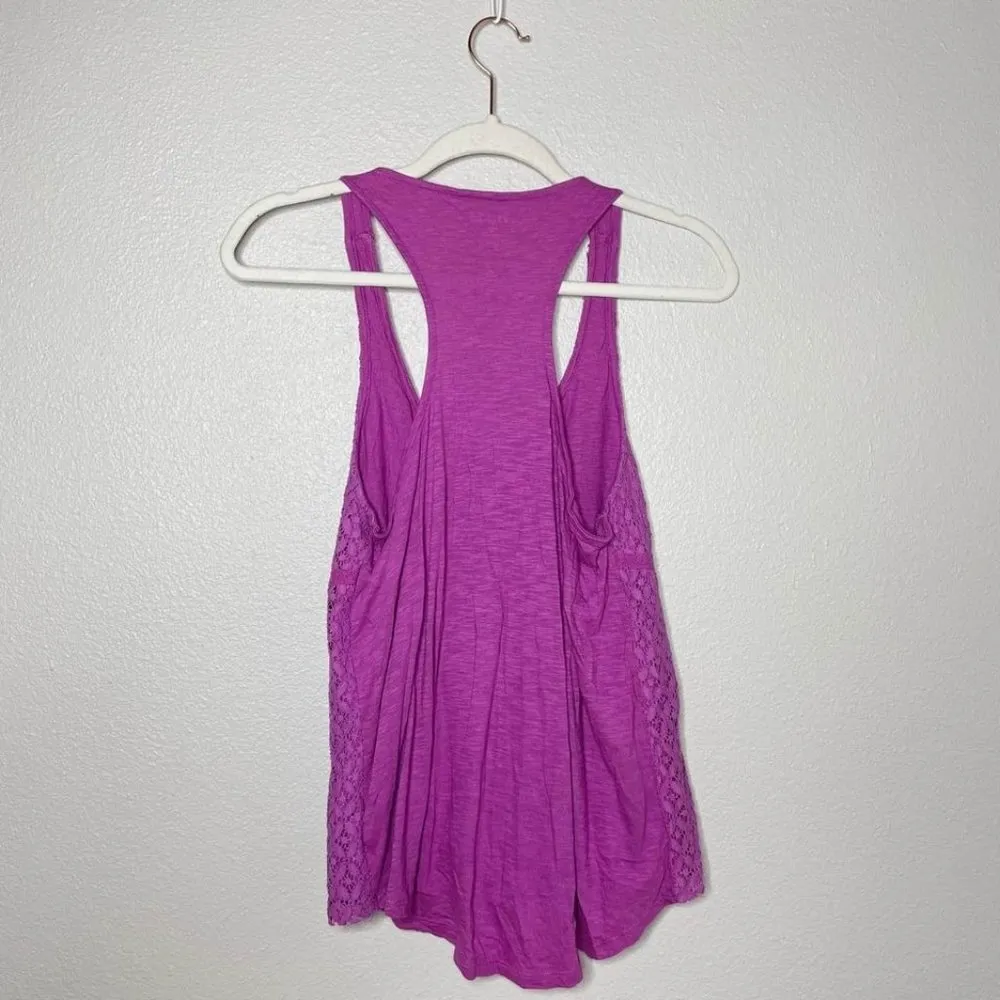 Mudd  Purple Crochet Tank Top Y2K Size Medium - Image 2