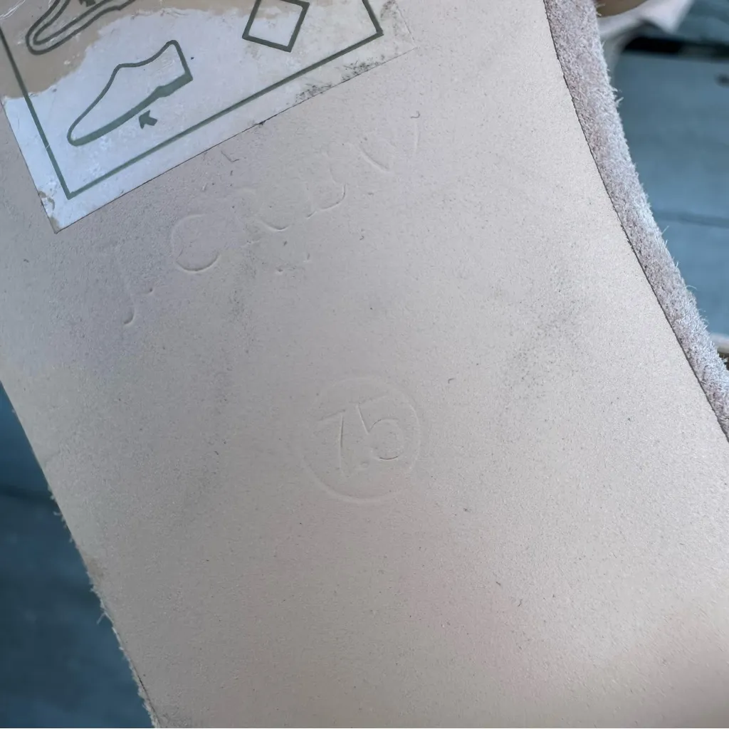 J. Crew Blush Pink Hadley Leather Suede Ankle Strap Buckle Flats/Sandals Shoes - Image 6