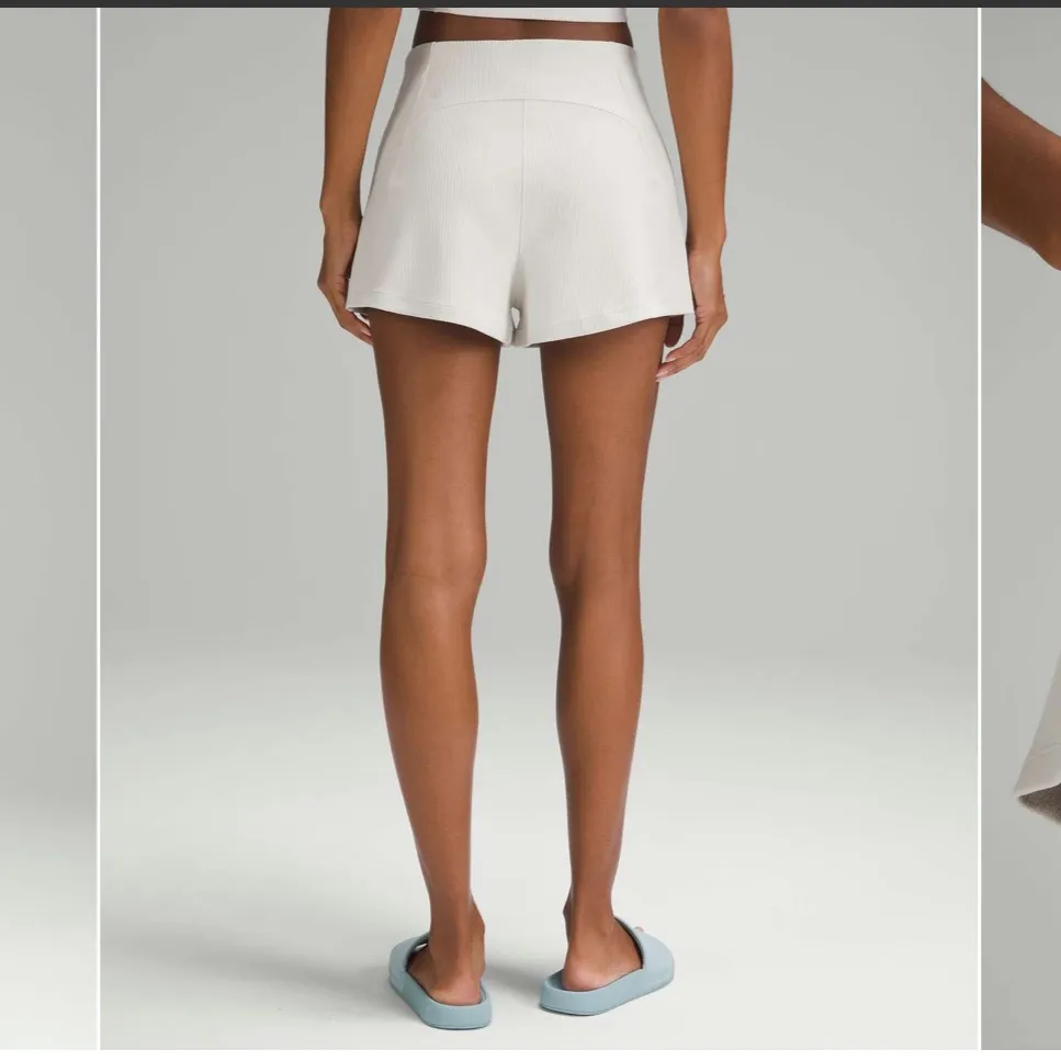 Lululemon Ribbed Softstreme High-Rise Short 2" Size 6 - Image 2