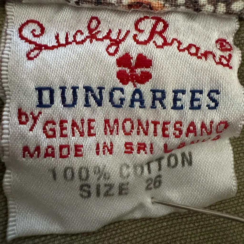 Vintage Y2K‎ Lucky Brand Dungarees Cutoff Utility Shorts 100% Cotton Size 2 - Image 3