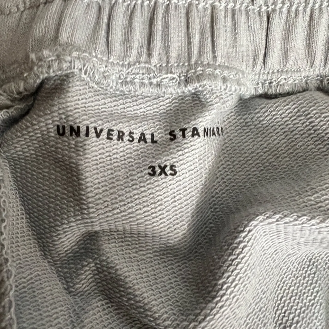 Universal Standard Pull On Terry Shorts Gray Elastic Waist Size 3XS / 2-4 New - Image 5