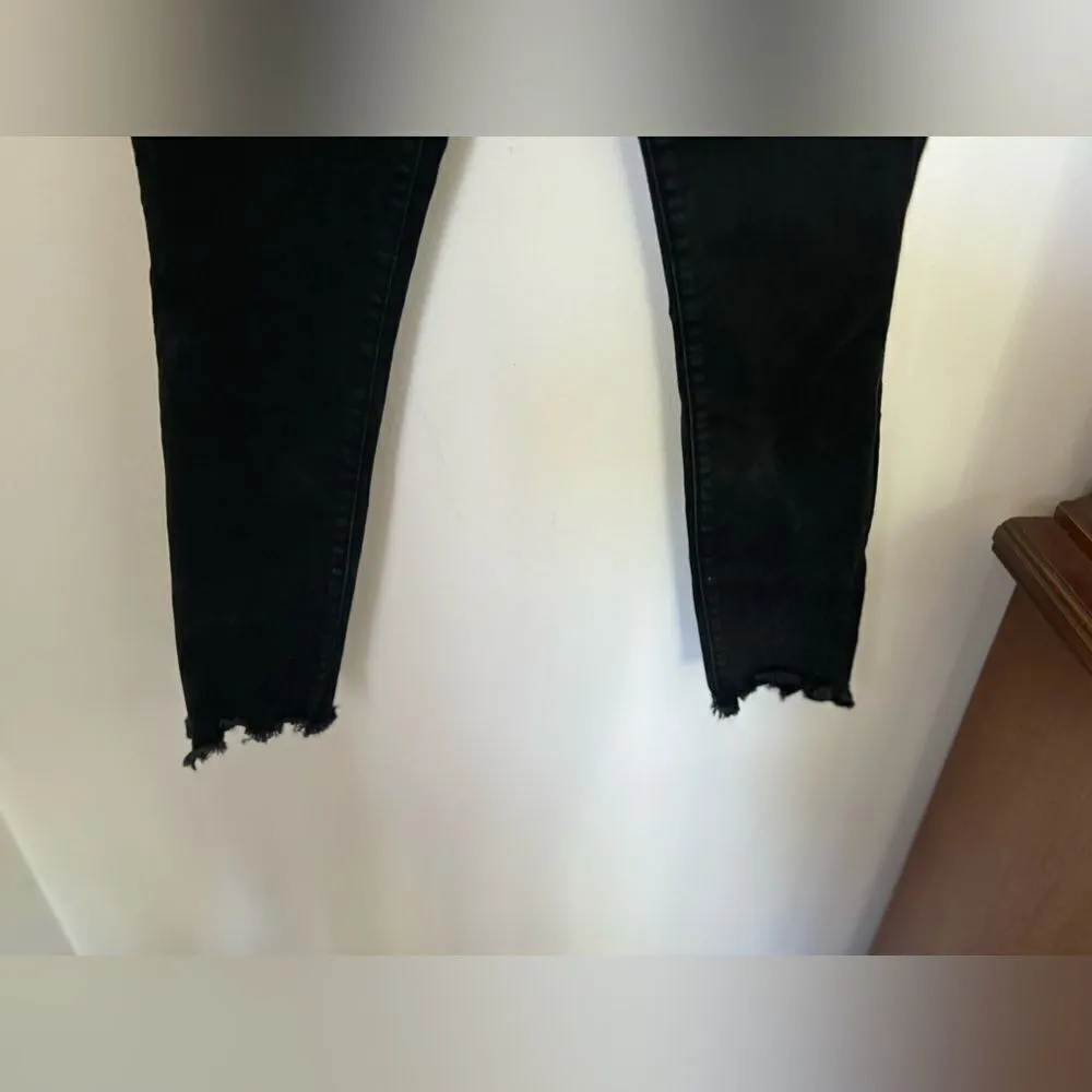 Abercrombie  super skinny high rise ankle black distressed curve love jeans - Image 5