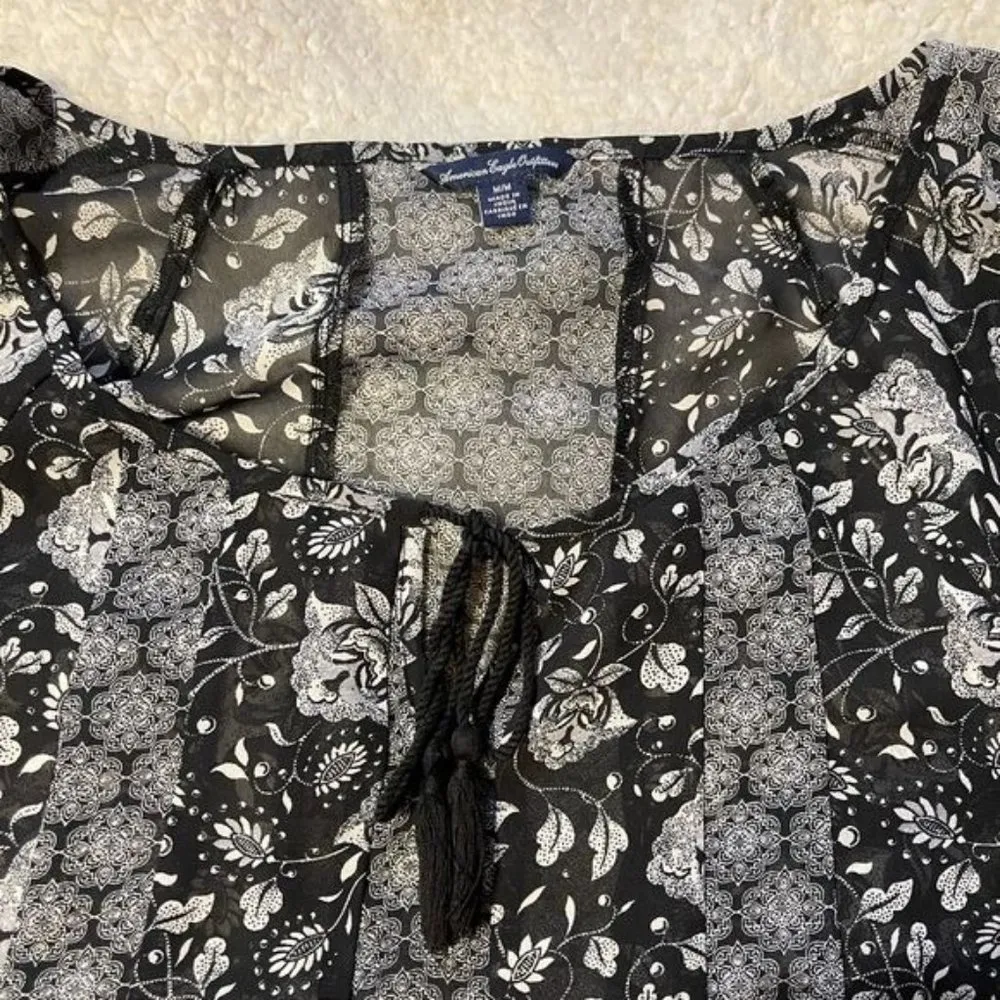 Boho American Eagle Blouse - Image 6